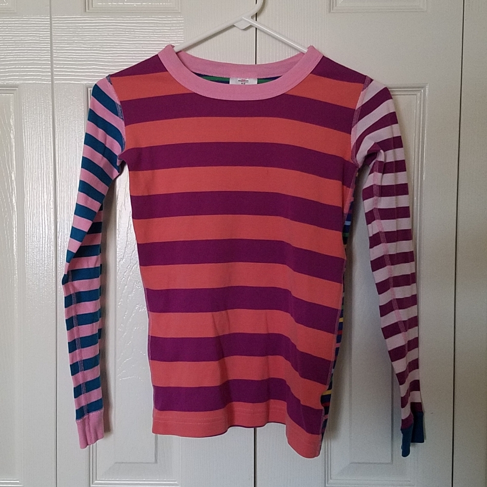 Hanna Andersson Striped Long John Top sz 12